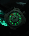 Aquatico Ironblock Tritium Steel Dial T100氣燈 機械錶