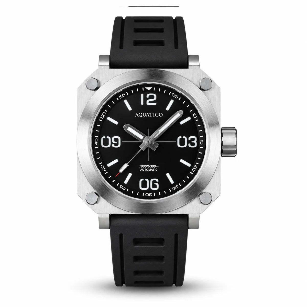 Aquatico Ironblock Black Dial 機械錶