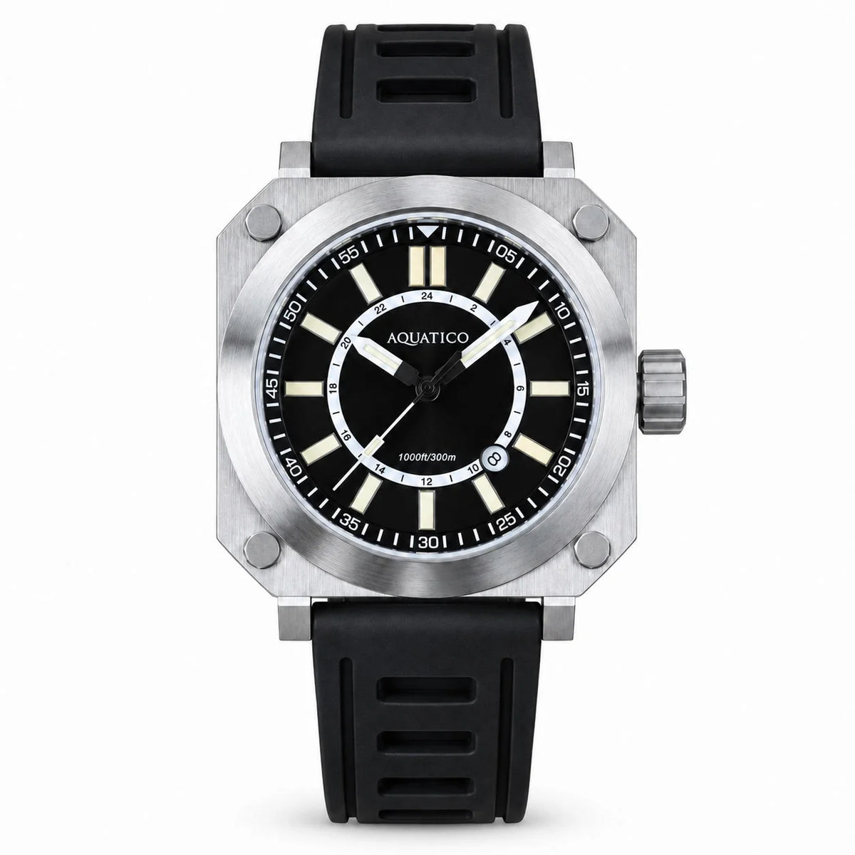 Aquatico Ironblock Tritium Blue Dial T100