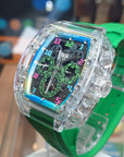 Bonest Gatti 酒桶形水晶多功能自動錶 BG6006-R5