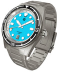 Signum cuda-steel-39mm-BLUE 全夜光自動錶 藍色