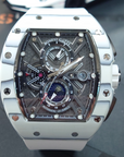 Bonest Gatti 現貨發售 多功能酒桶形夜光碳纖維自動錶 白色BG9007-R1