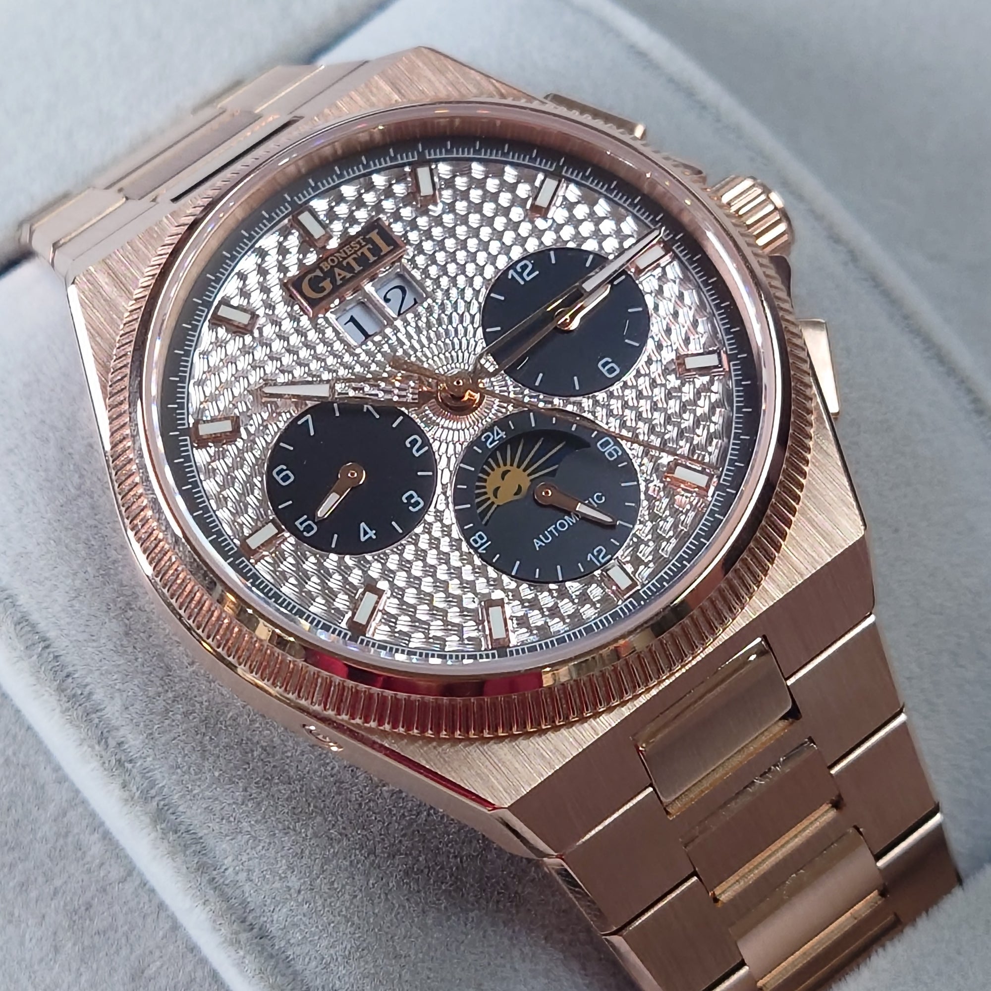 Bonest Gatti 現貨發售 多功能自動錶 BG8006-S3 RG