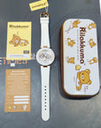 Rilakkuma 鬆弛熊多功能陶瓷石英錶 RK-1048B 金殼