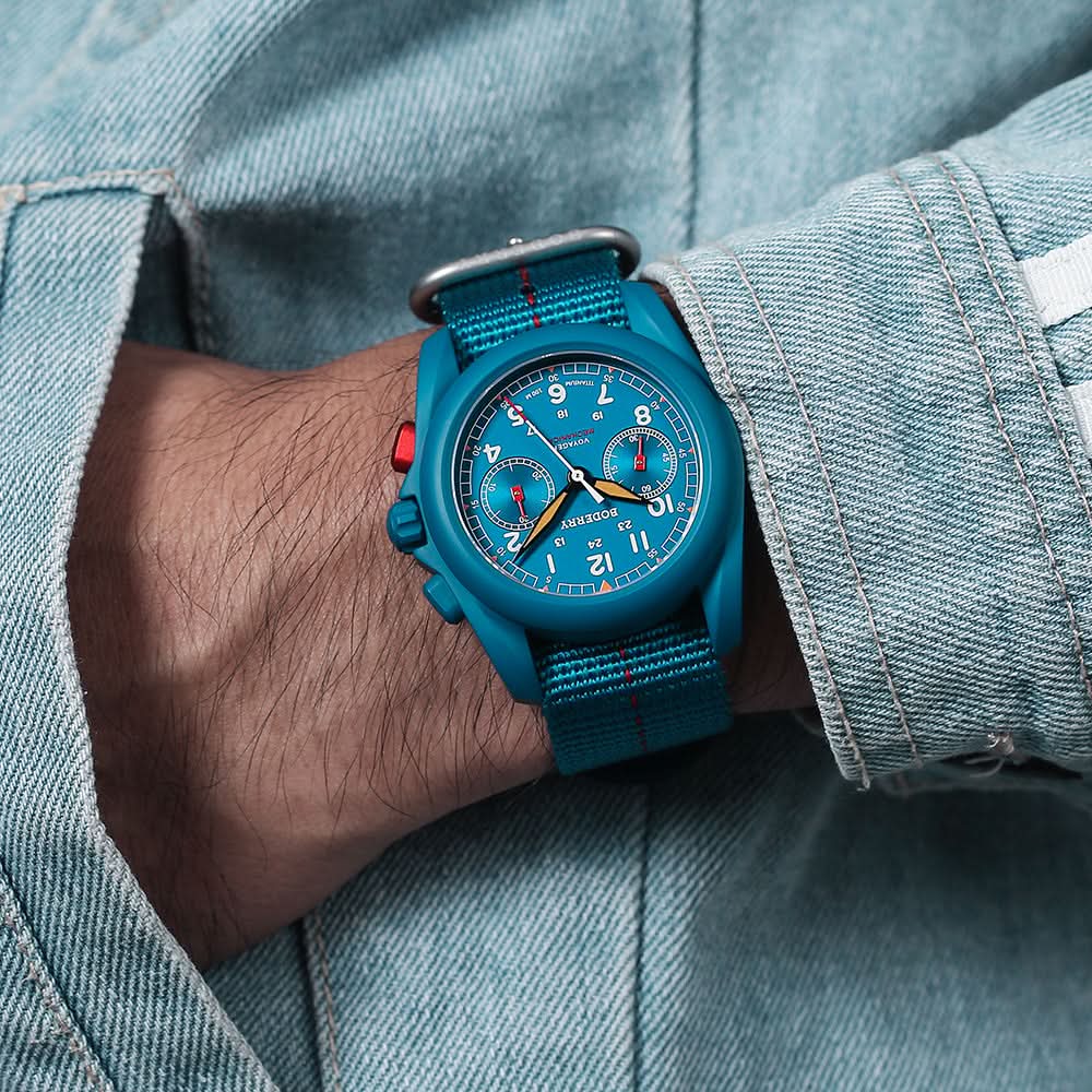 Boderry VOYAGER Chronograph Titanium - BD-M02TBC-03B Blue
