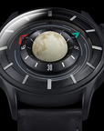 NASA OVD : FULL MOON RISING 旋轉夜光月球機械錶 M1/F02 黑