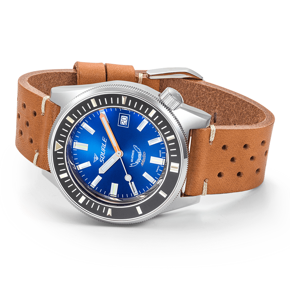 Squale Matic Dark Blue Leather Automatic - MATICXSB.PTC