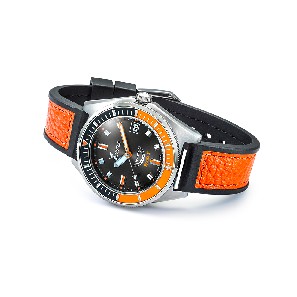 Squales Matic S Orange HydroLeather Automatic - MATICBKOBK.RLOR