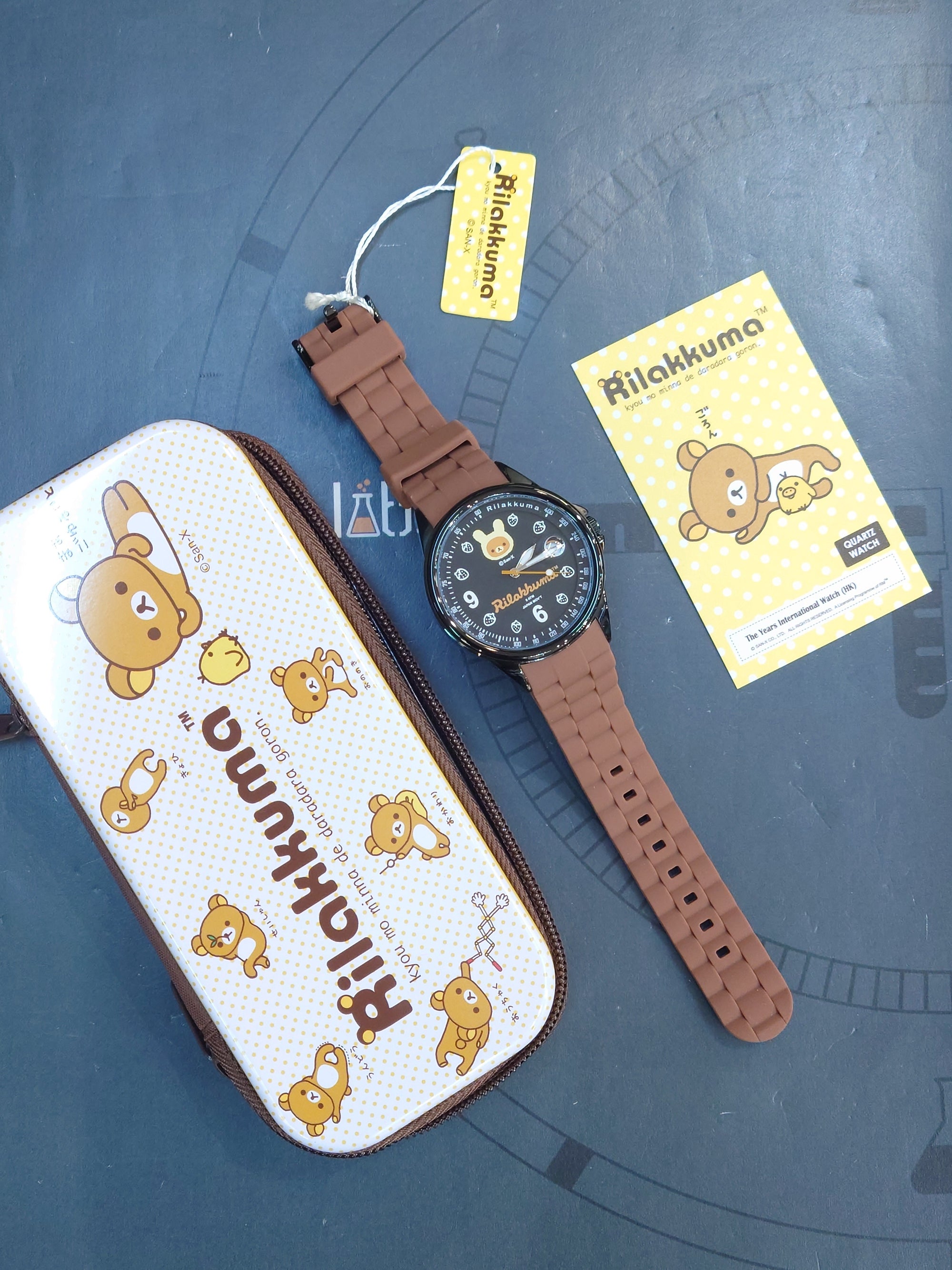 Rilakkuma 鬆弛熊 石英手錶- RK-1053A 啡