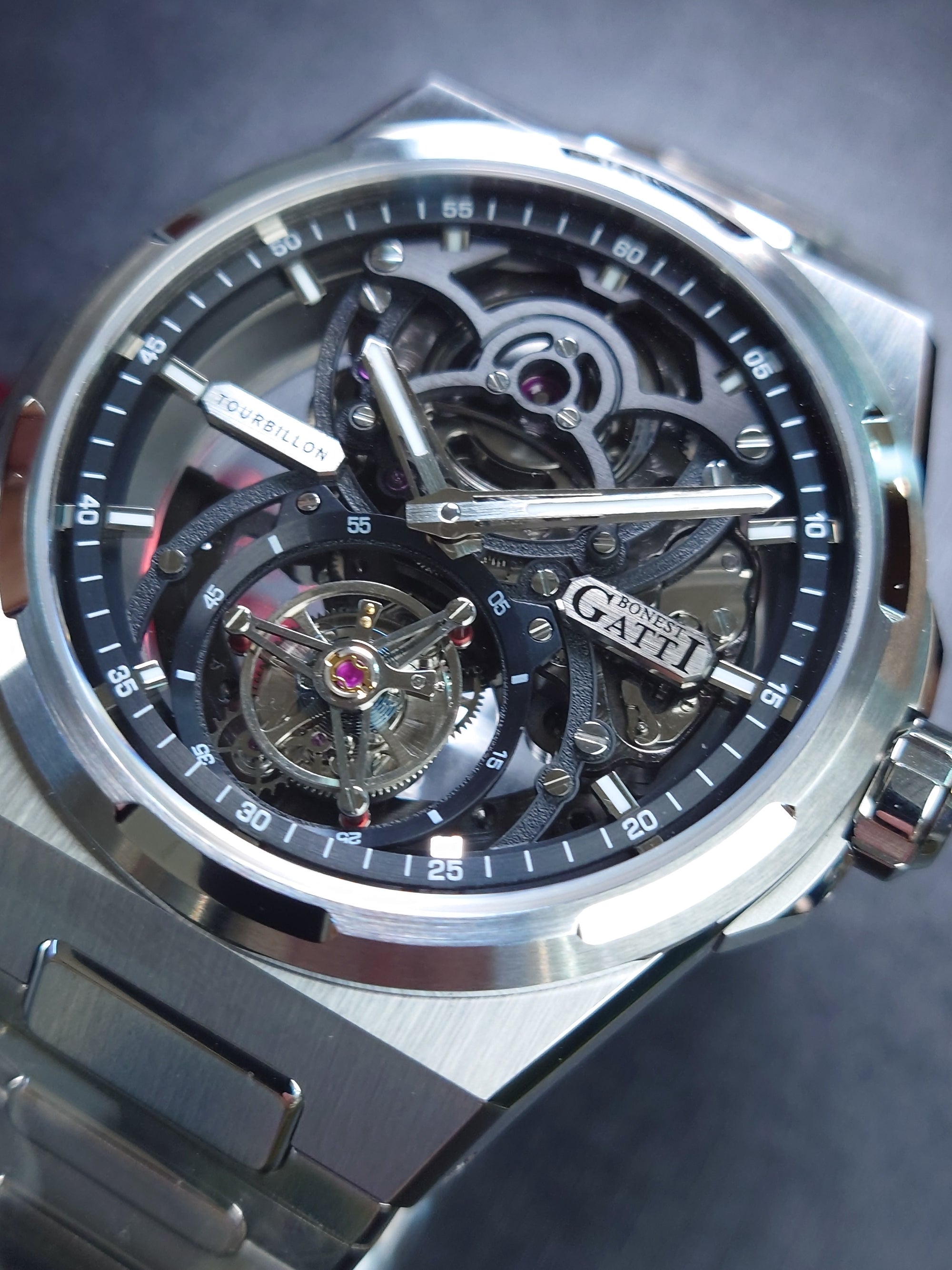 Bonest Gatti 現貨發售 自動陀飛輪套裝送皮帶及膠帶- BG7004-S1