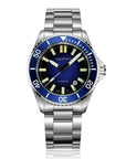 Aquatico Super Ocean Tritium T100 氣燈 潛水機械錶 Blue Dial