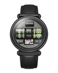 Vortichron Double Roller Automatic Watch - Midnight black