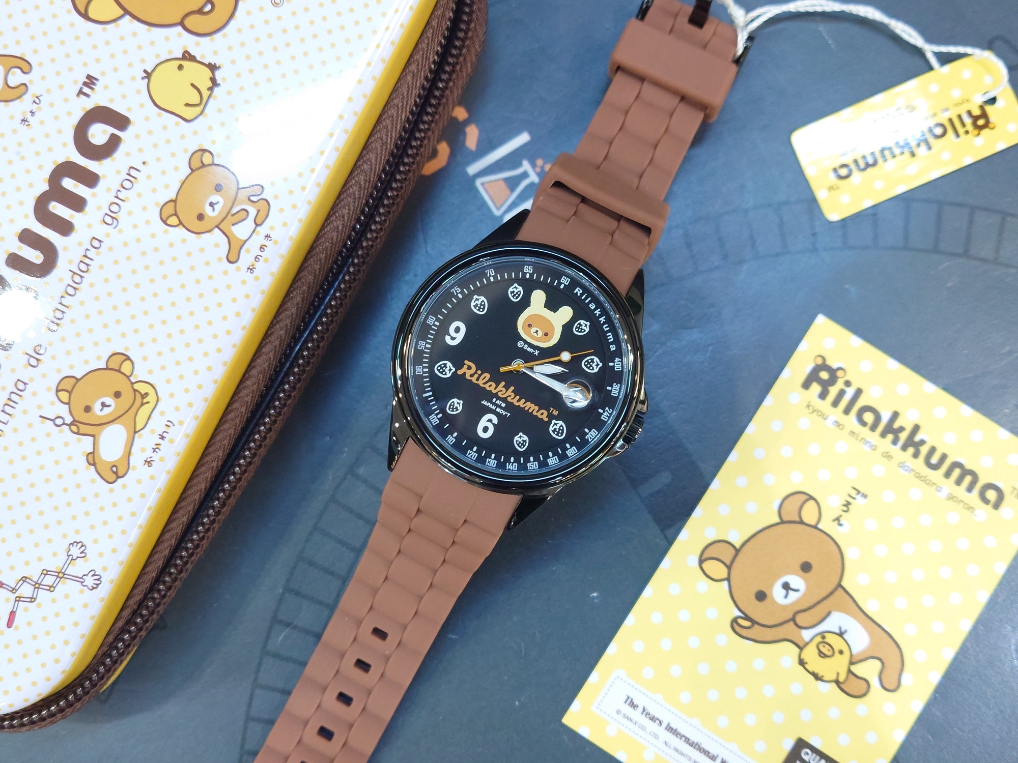 Rilakkuma 鬆弛熊 石英手錶- RK-1053A 啡