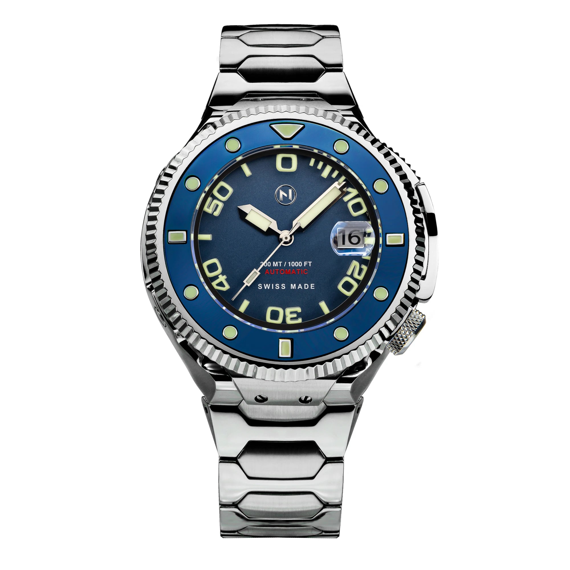 Nove Atlantean II Automatic 300m Diver watch - N002-07 Blue