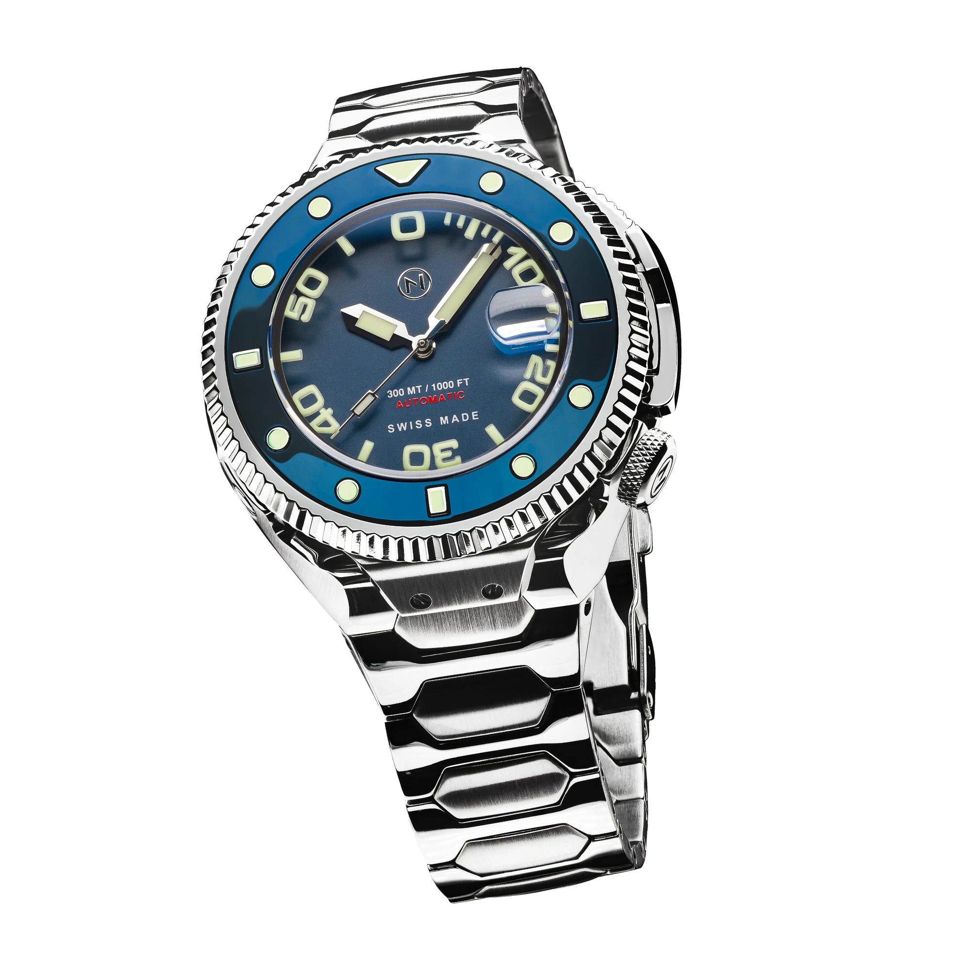Nove Atlantean II Automatic 300m Diver watch - N002-07 Blue