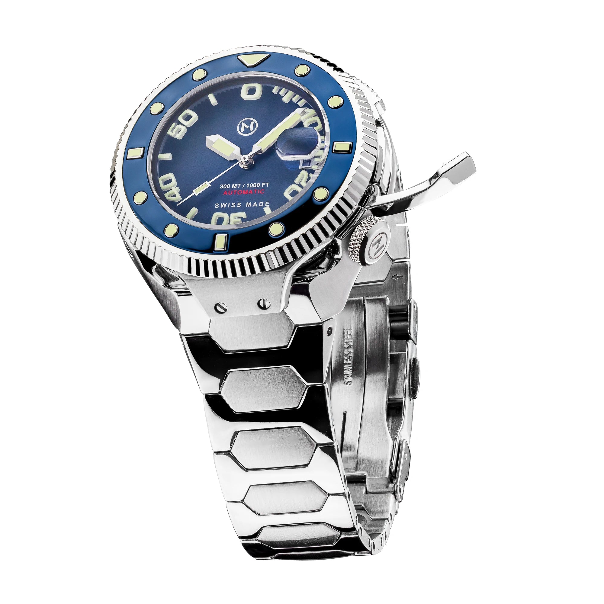 Nove Atlantean II Automatic 300m Diver watch - N002-07 Blue