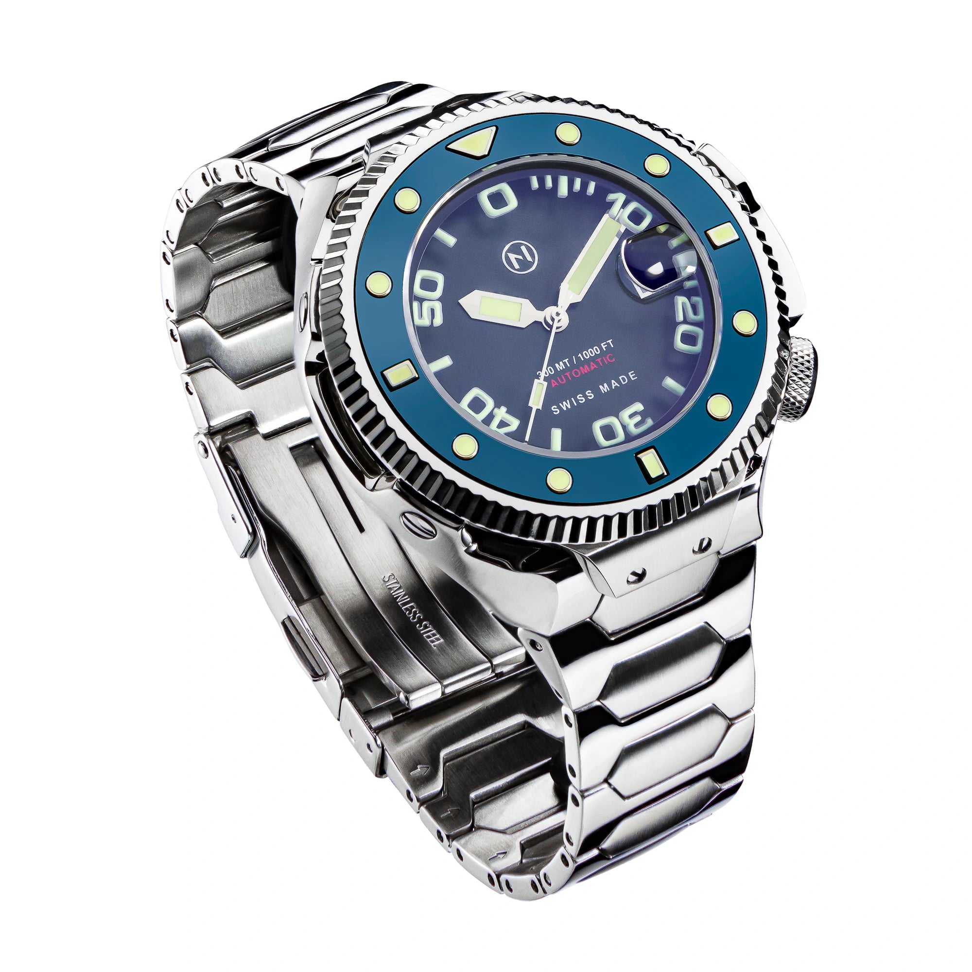 Nove Atlantean II Automatic 300m Diver watch - N002-07 Blue