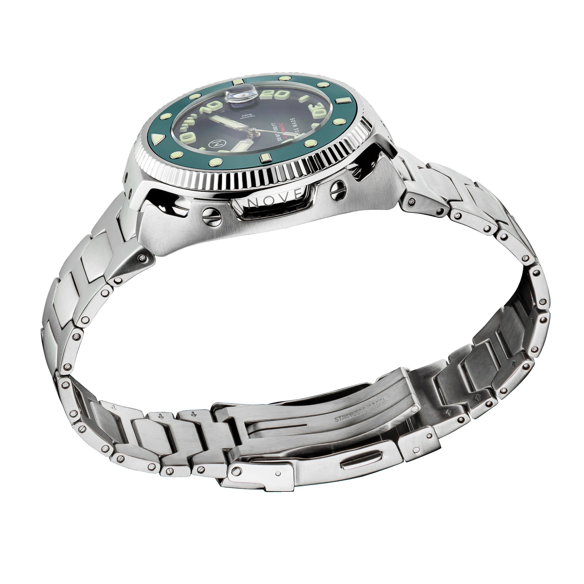 Nove Atlantean II Automatic 300m Diver watch - N003-07 Green