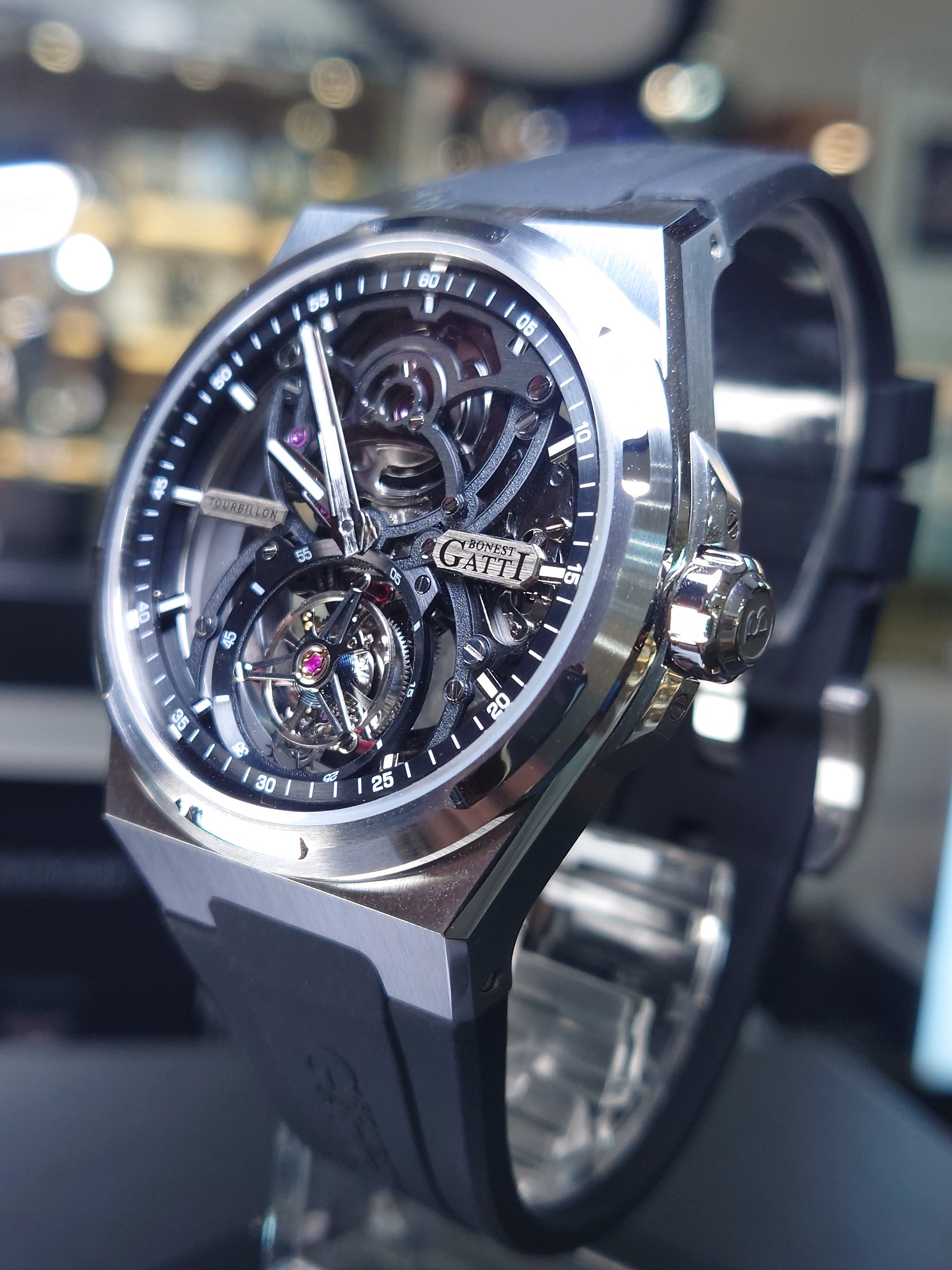 Bonest Gatti 現貨發售 自動陀飛輪套裝送皮帶及膠帶- BG7004-S1