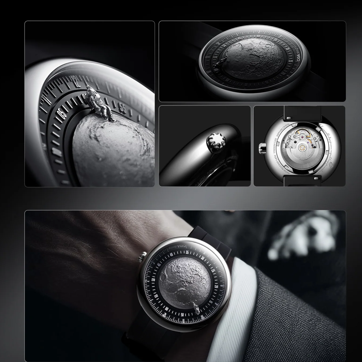  CIGA design AUTOMATIC WATCH · MOON WALKER EDITION
