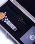 Aquatico Sea Dragon Tritium T100氣燈 潛水機械錶  Orange Dial