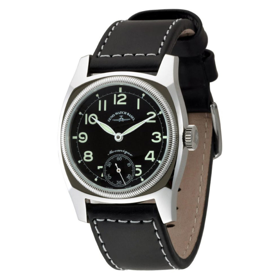 瑞士 Zeno-Watch Basel Retro Carre Winder 手動上鏈錶 6164-6-a1