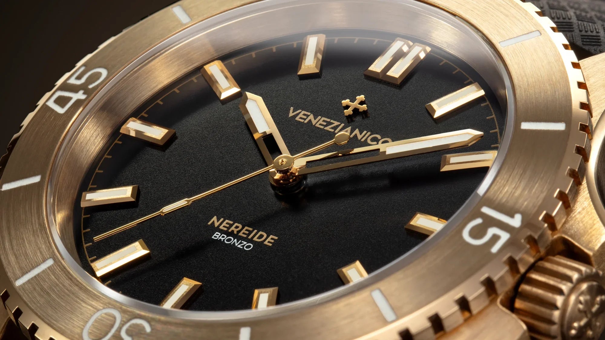 Venezianico Nereide Bronzo 39mm 青銅機械錶- 3121555 Black