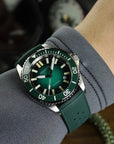 Aquatico Super Ocean Tritium T100 氣燈 潛水機械錶 Green Dial