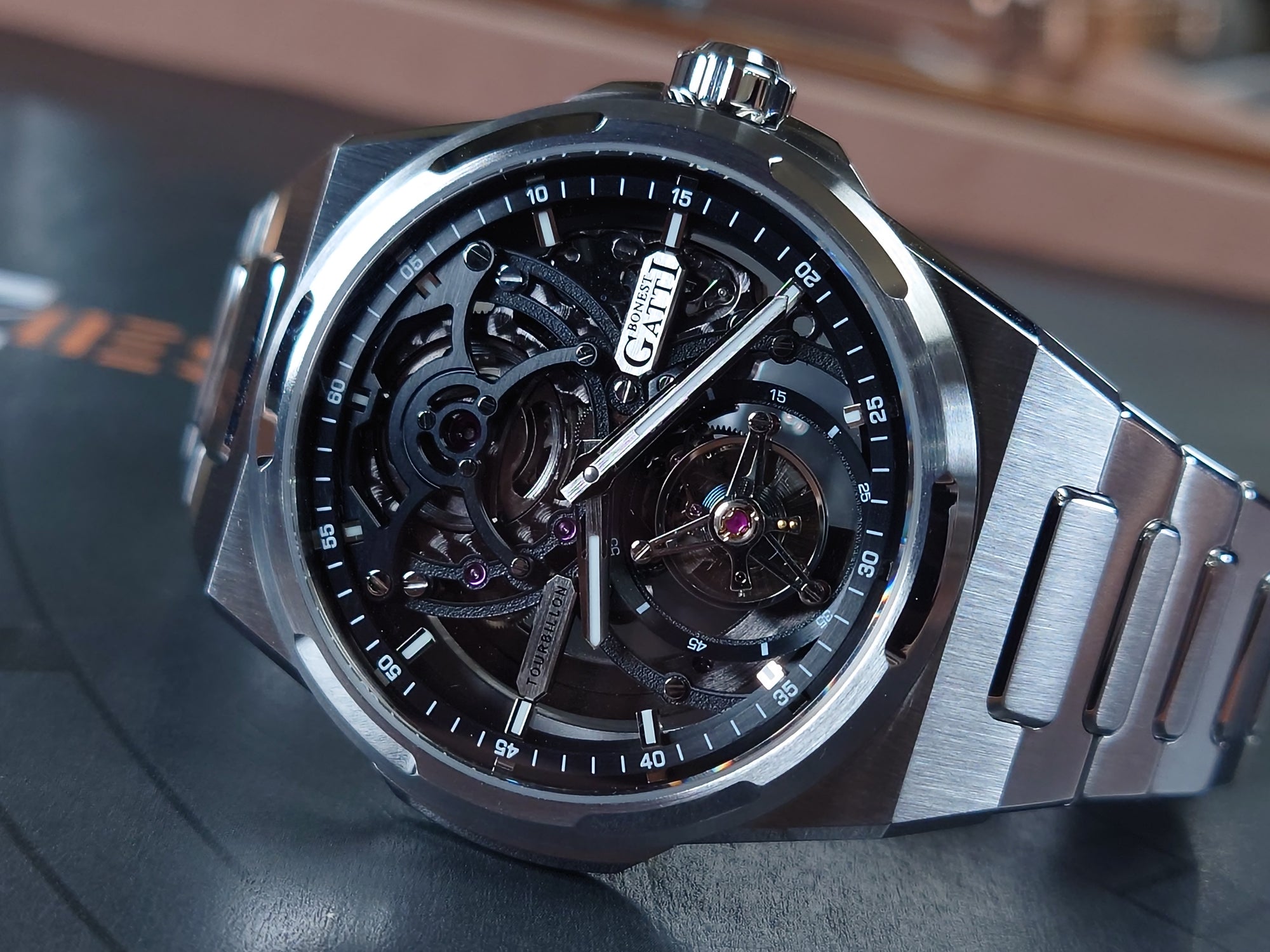 Bonest Gatti 現貨發售 自動陀飛輪套裝送皮帶及膠帶- BG7004-S1