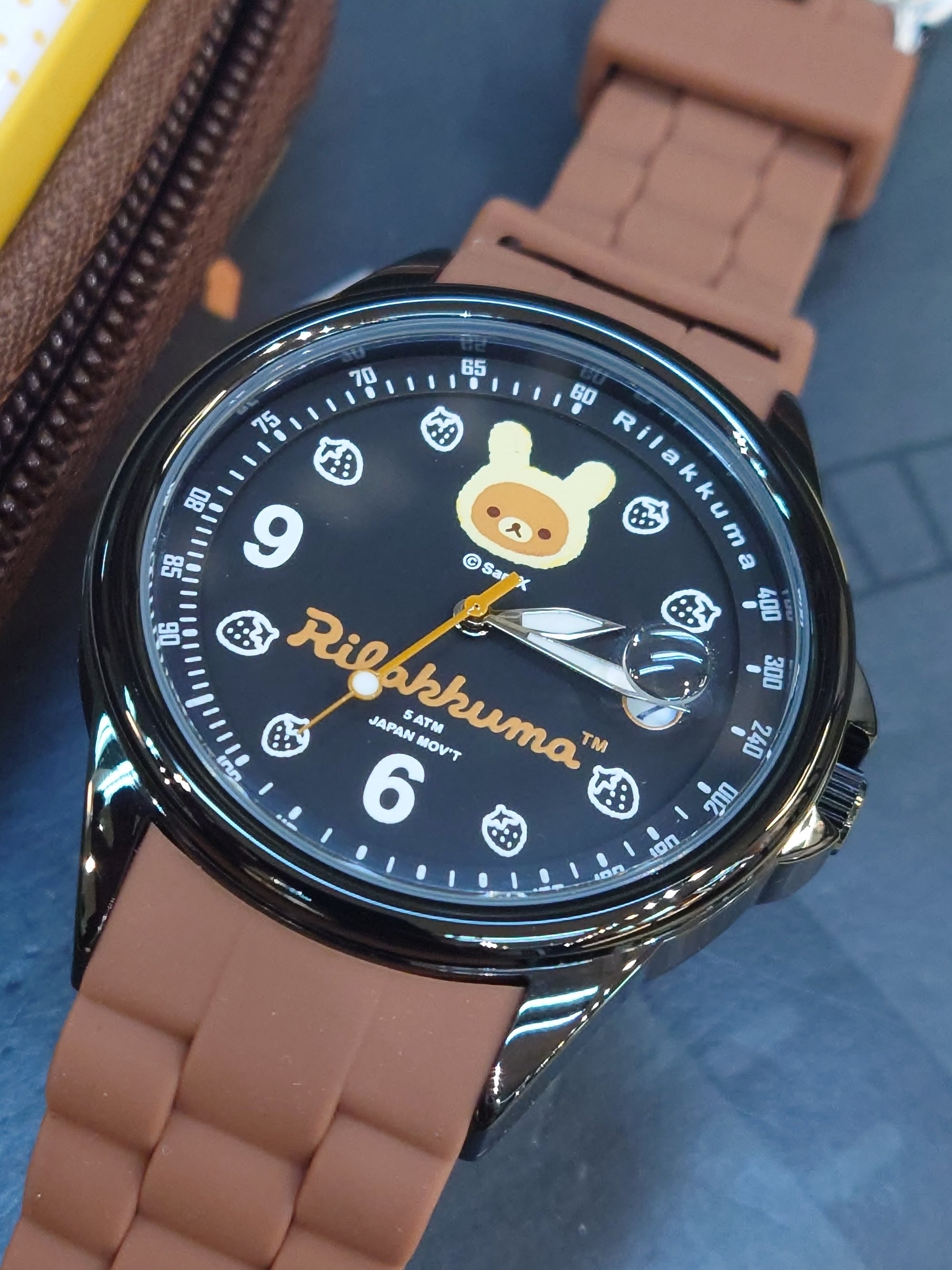 Rilakkuma 鬆弛熊 石英手錶- RK-1053A 啡