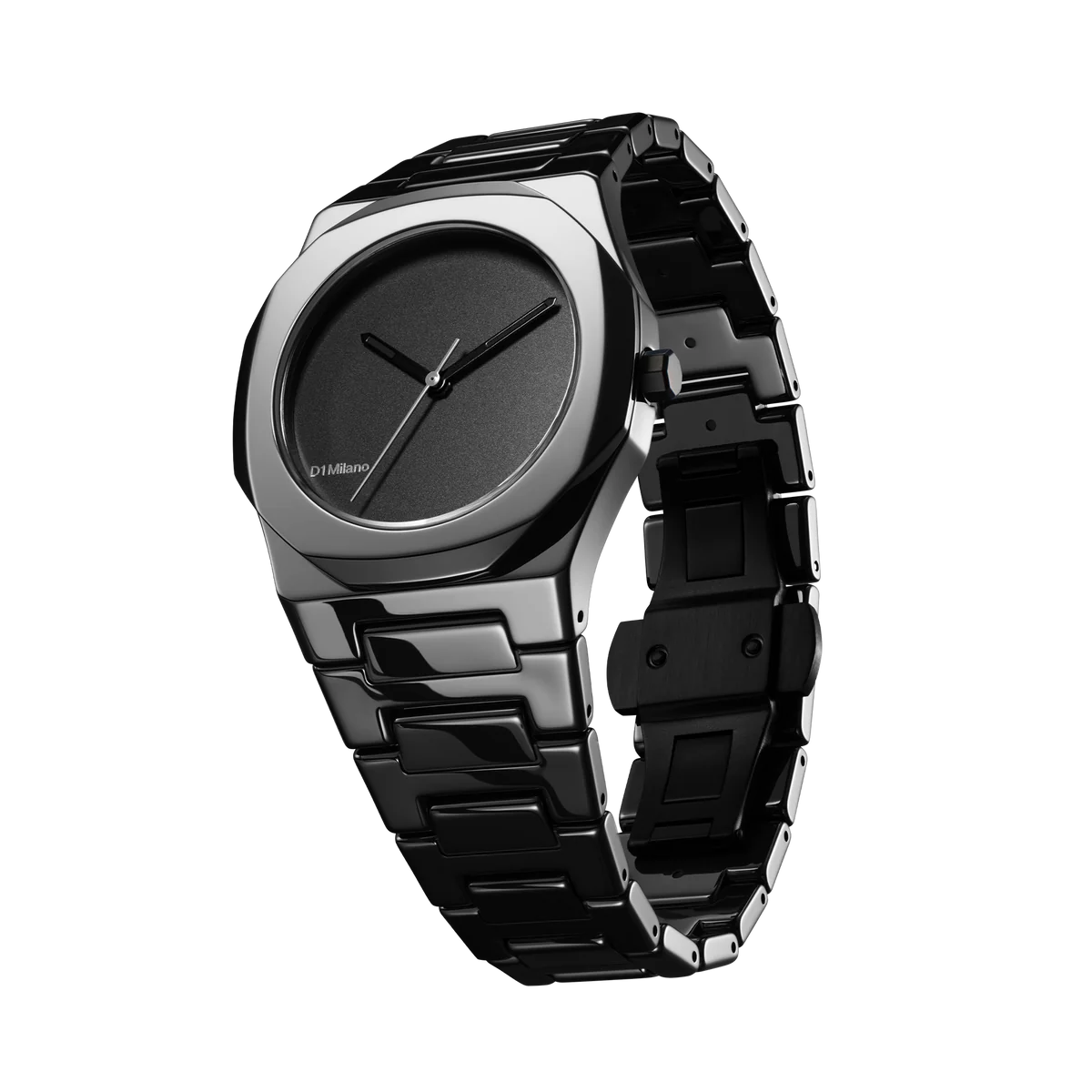 D1 Milano Pure Black Ceramica 37mm 陶瓷手錶-CEBU01