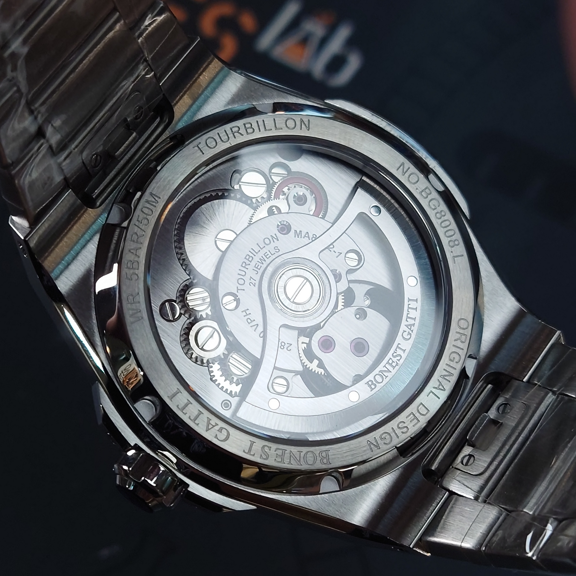 Bonest Gatti 現貨發售 自動陀飛輪套裝送皮帶及膠帶- BG7005-S2