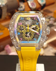 Bonest Gatti 酒桶形水晶多功能自動錶 BG6006-R3