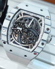 Bonest Gatti 現貨發售酒桶形夜光碳纖維自動錶 白色BG9004-R1