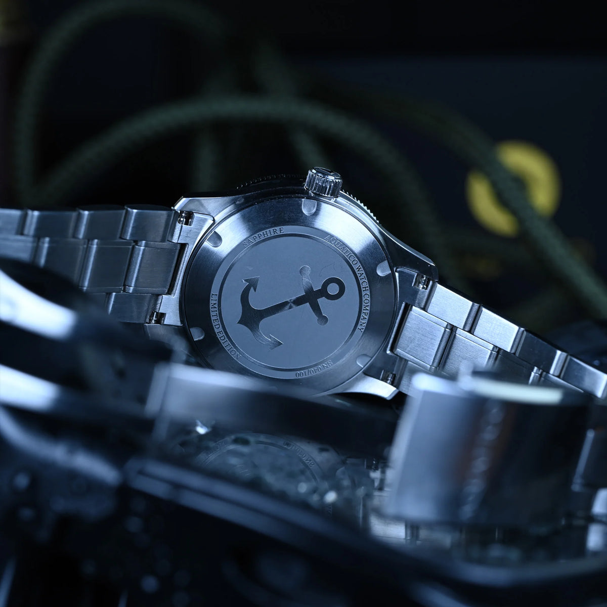 Aquatico Atlas Tritium Watch Fumé Green Dial T100氣燈潛水機械錶