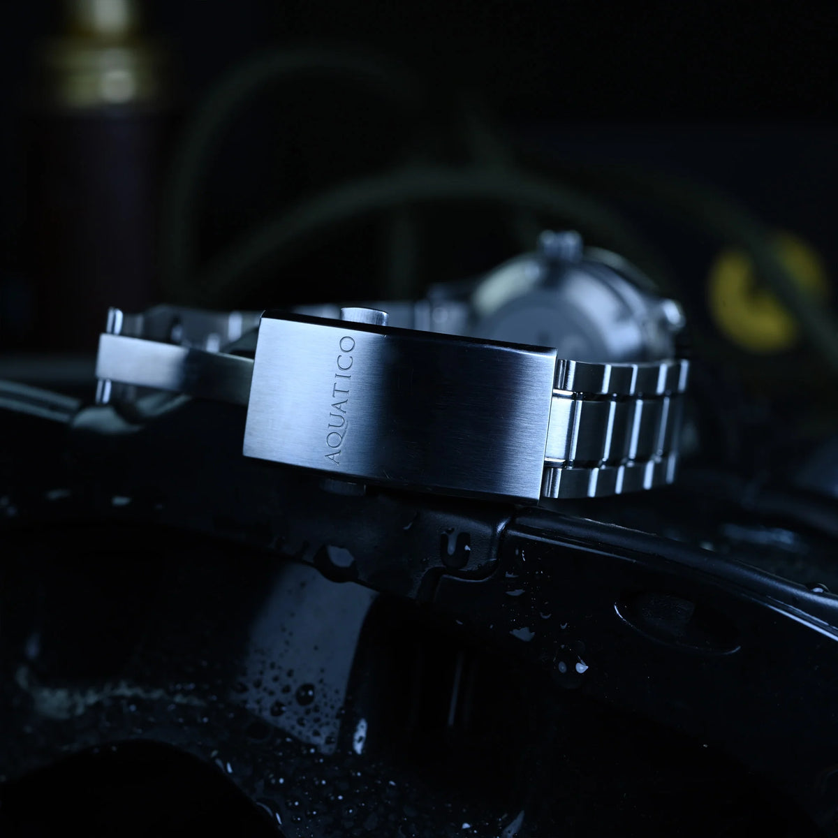 Aquatico Atlas Tritium Watch Fumé Silver Dial T100氣燈潛水機械錶