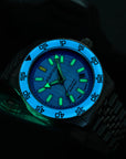 Aquatico Sea Recon 42mm Tritium Sky Blue Dial T100氣燈潛水機械錶