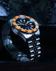 Aquatico Sea Recon 42mm Tritium Black Dial Orange Bezel T100氣燈潛水機械錶
