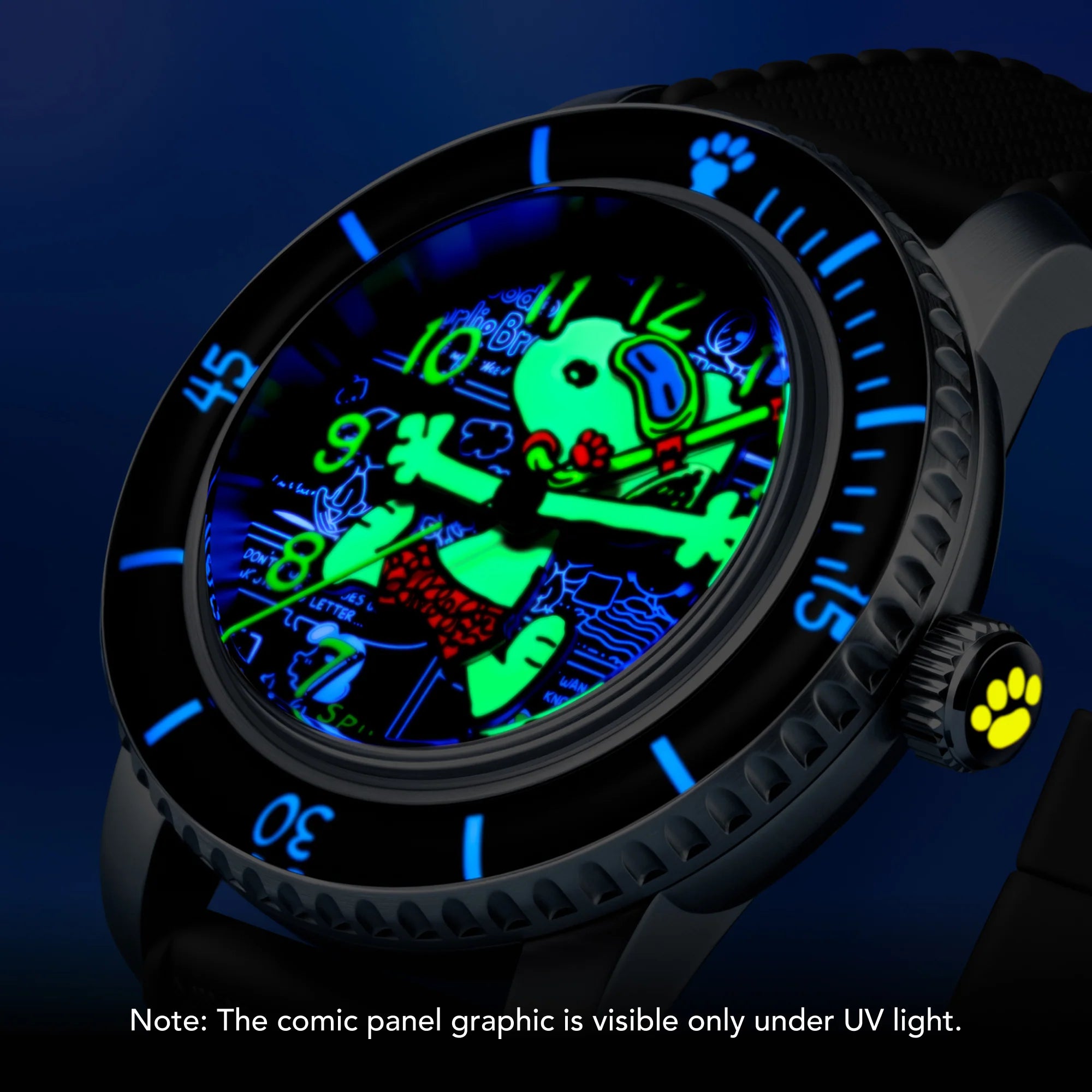 Spinnaker Fleuss 40 Automatic - Peanuts Snoopy Seaside Snorkel Limited Edition SP-5186-01 Black