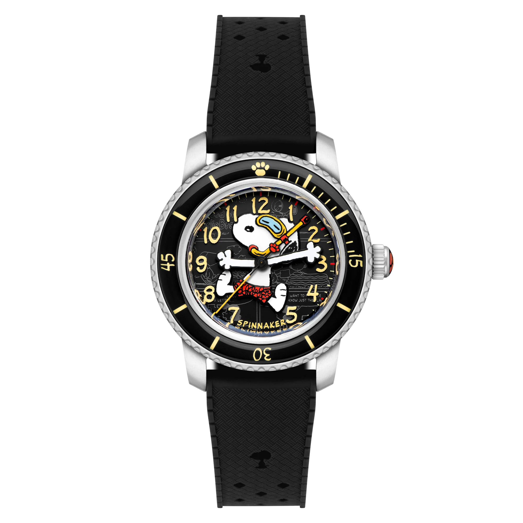 Spinnaker Fleuss 40 Automatic - Peanuts Snoopy Seaside Snorkel Limited Edition SP-5186-01 Black