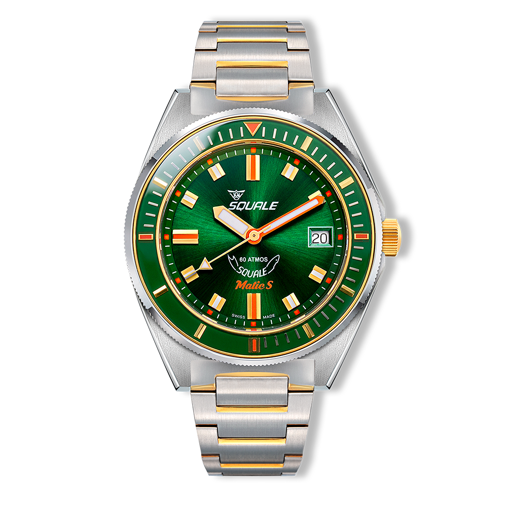 Squale Matic S Orange HydroLeather Automatic - MATICBKOBK.RLOR