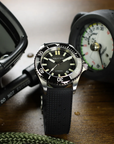 Aquatico Super Ocean Tritium T100 氣燈 潛水機械錶 Black Dial