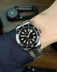 Aquatico Sea Recon 42mm Tritium T100 氣燈 潛水機械錶 Black