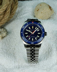 Aquatico Sea Recon 42mm Tritium T100 氣燈 潛水機械錶 Blue