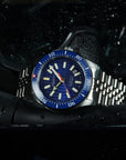 Aquatico Sea Recon 42mm Tritium T100 氣燈 潛水機械錶 Blue