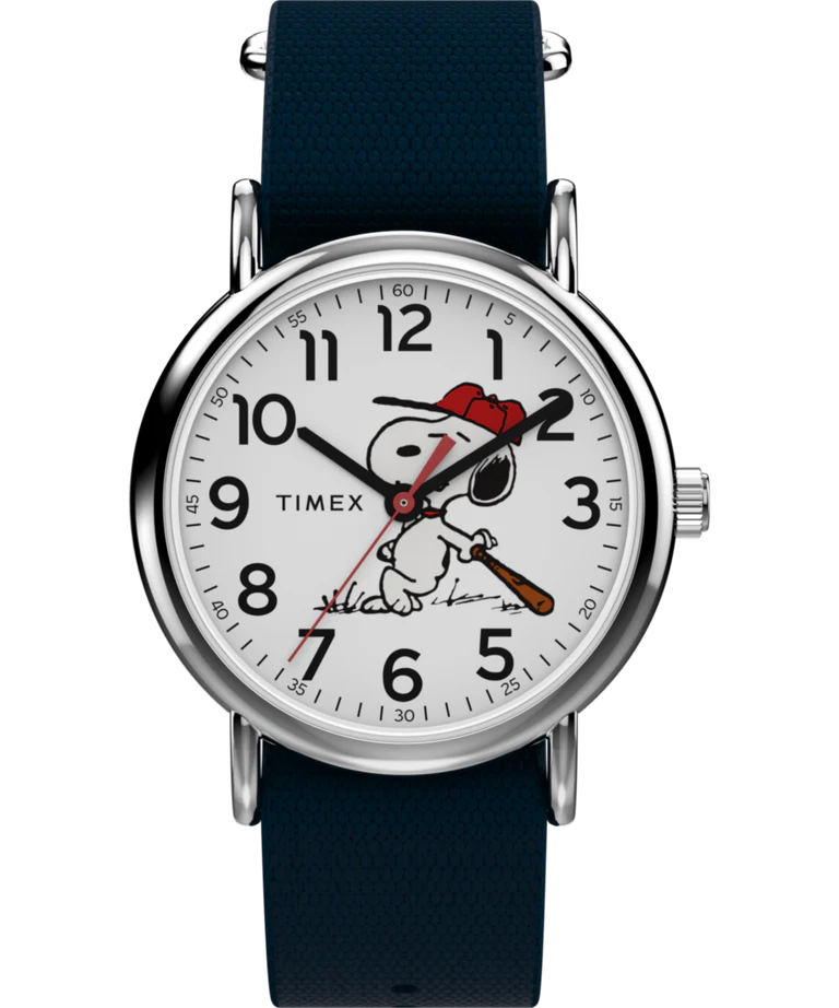 Timex x Peanuts Weekender Baseball 棒球員 38mm 石英錶 - TW2Y51400