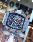 Bonest Gatti 酒桶形水晶多功能自動錶 BG5004-R4-BLUE
