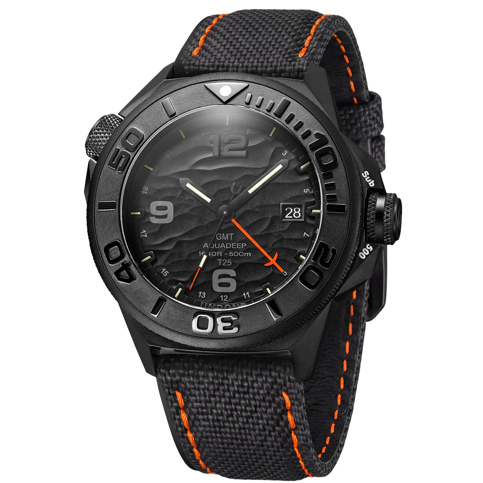 UNDONE Aquadeep Trigalight GMT 500m automatic diver watch