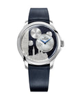 Venezianico 聖馬可教堂廣場 Redentore Bellanotte Elegant blue leather watch with intricate cityscape dial