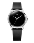 Venezianico 超極黑 Redentore Ultrablack 36mm black leather strap  Front view